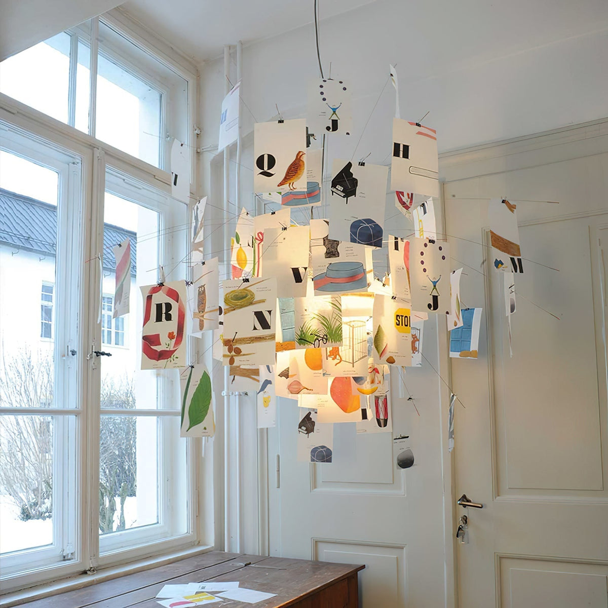 Lunerira kroonluchter papier aanpasbaar creatief