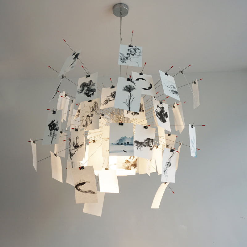 Luninena papier kroonluchter