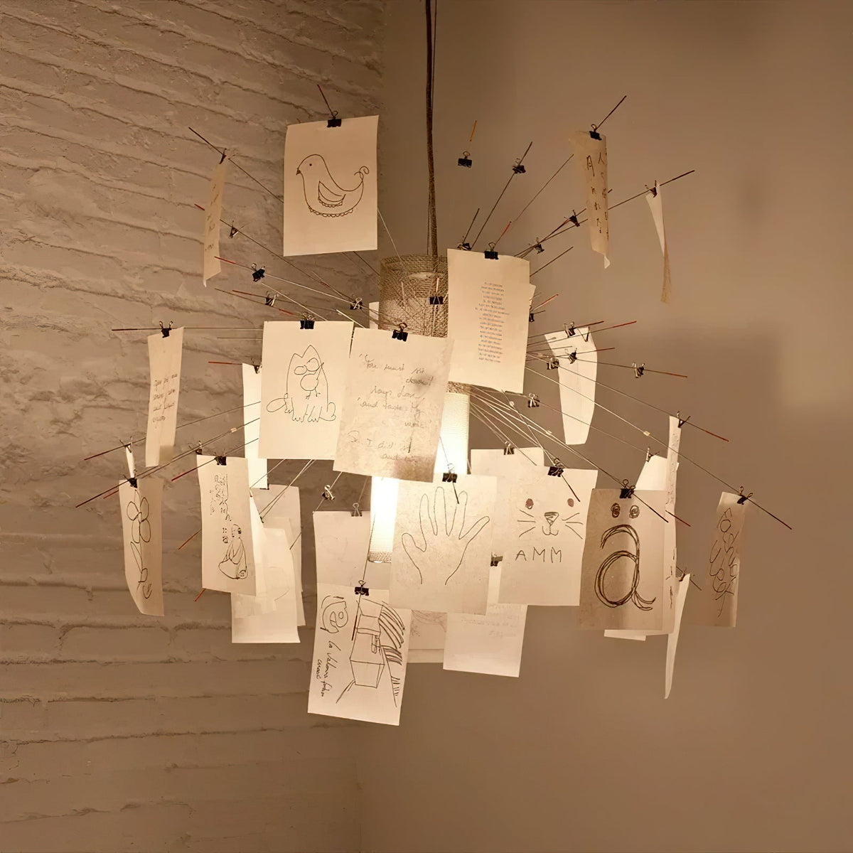 Luninena papier kroonluchter