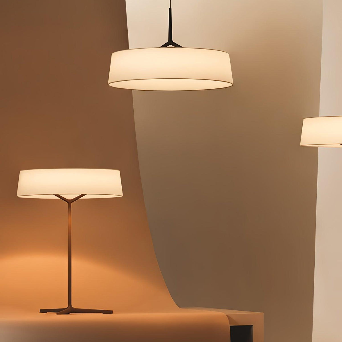 Linivira Stoffen Scandinavische tafellamp