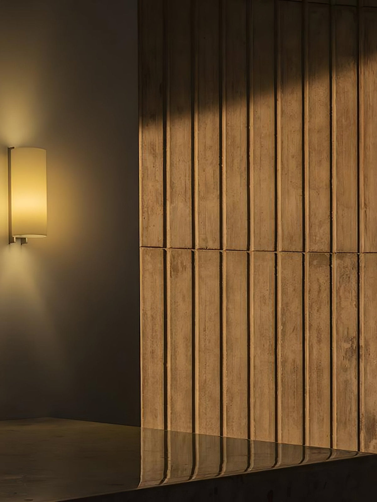 Mirarenne Minimalistische wandlamp met Stoffenkap