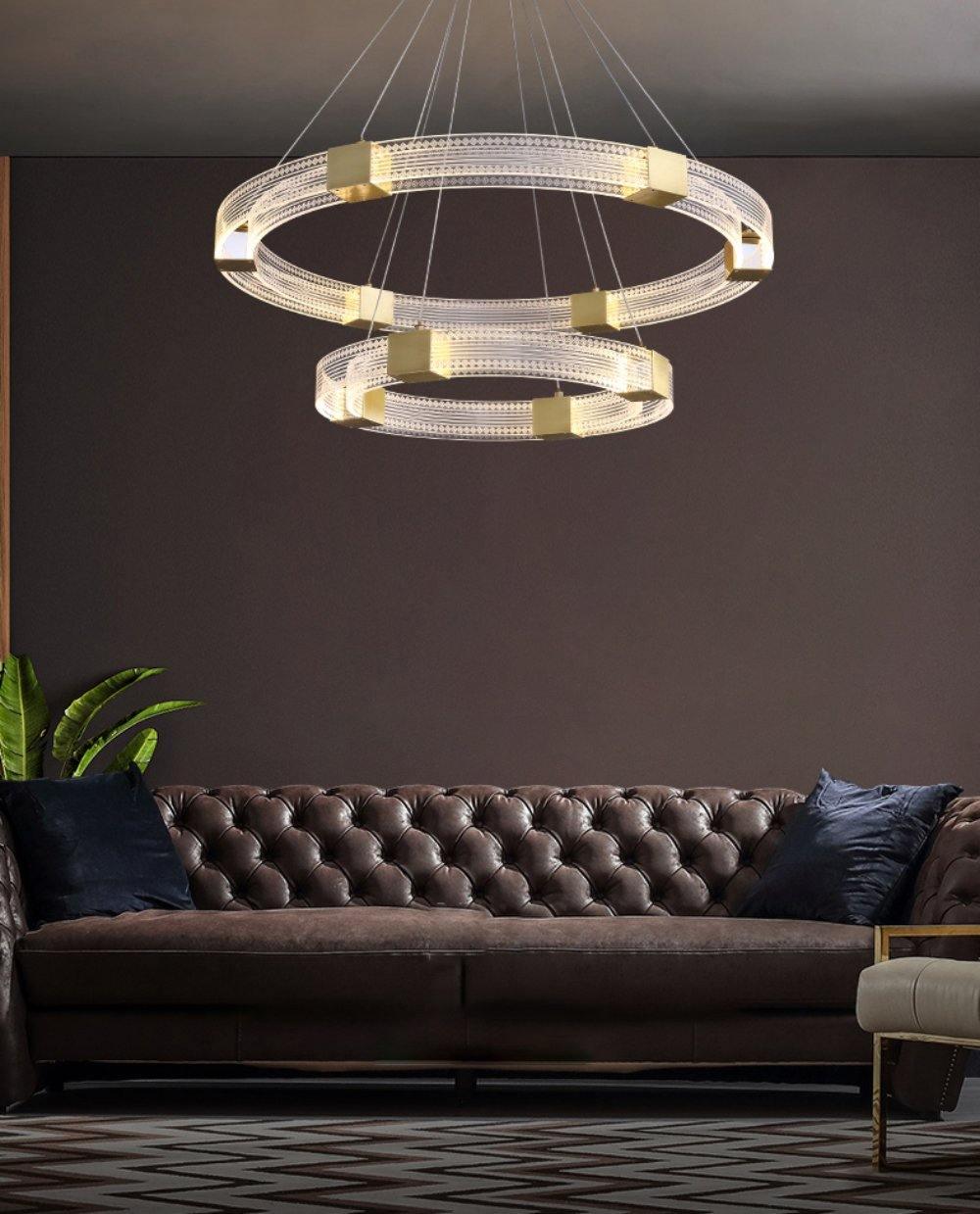 Eurdora moderne minimalistische kroonluchter met LED