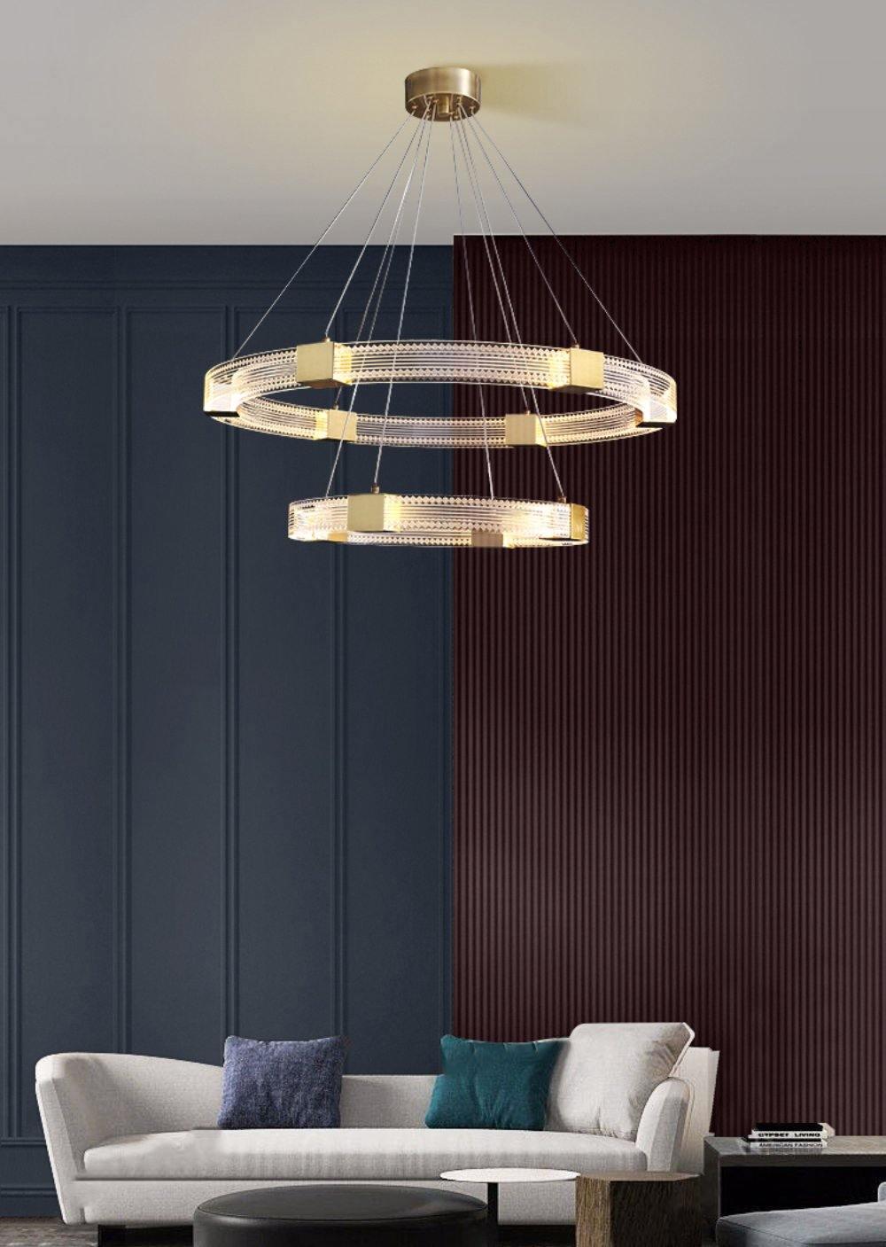 Eurdora moderne minimalistische kroonluchter met LED