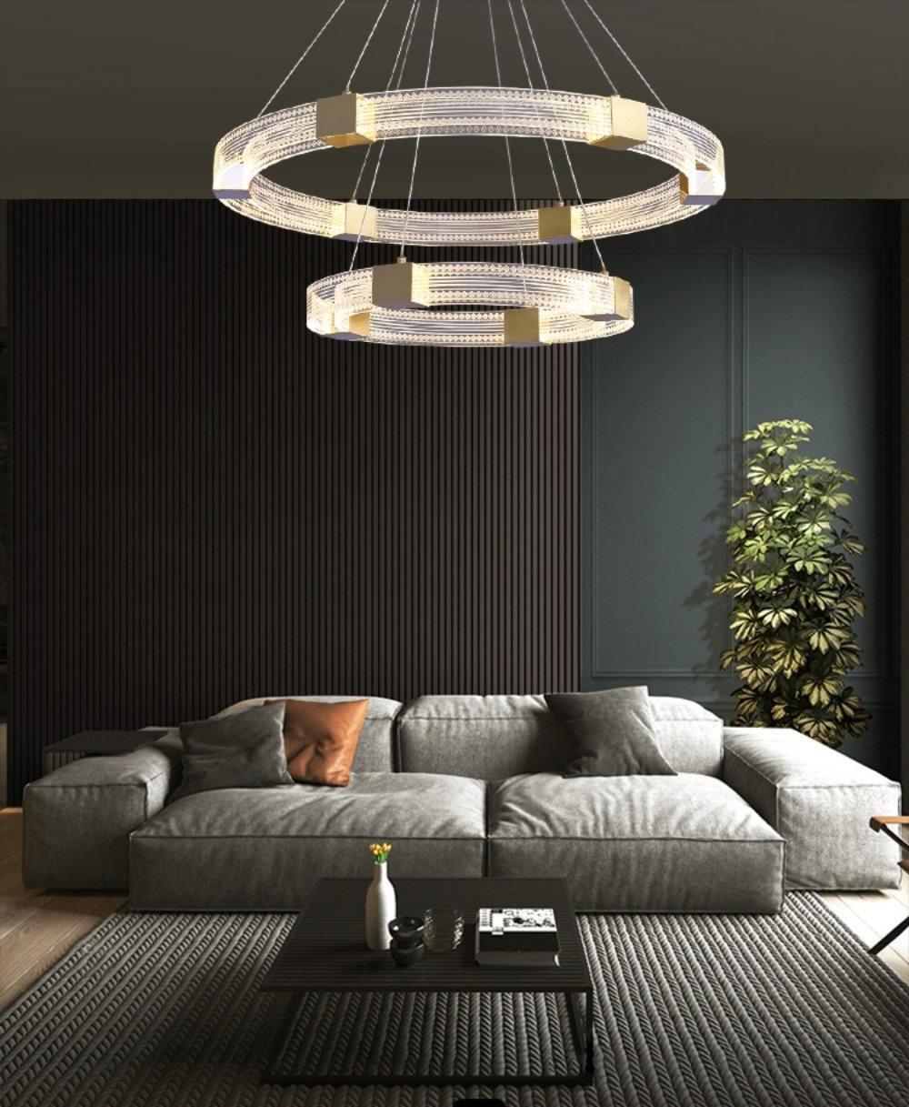 Eurdora moderne minimalistische kroonluchter met LED