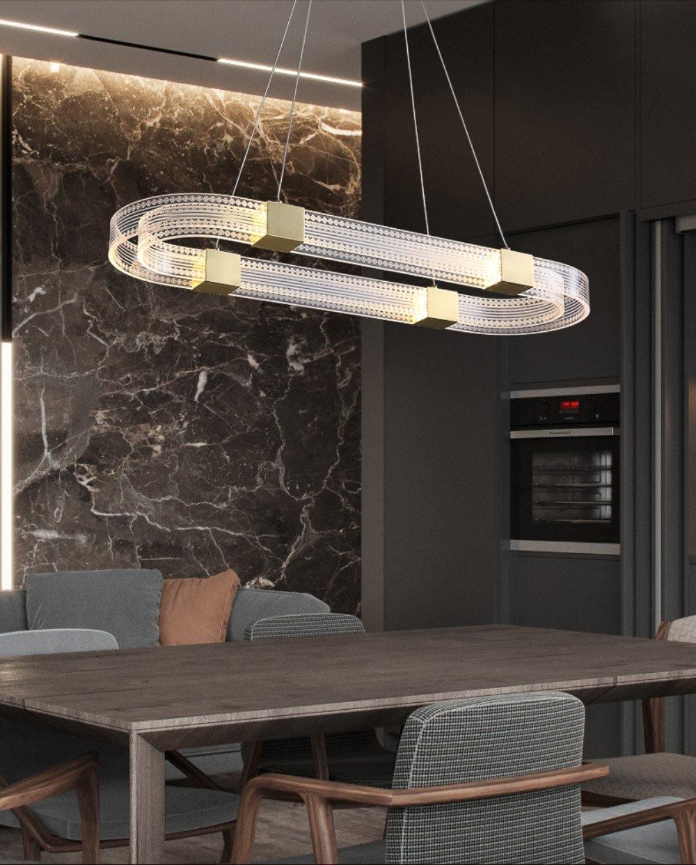 Eurdora moderne minimalistische kroonluchter met LED