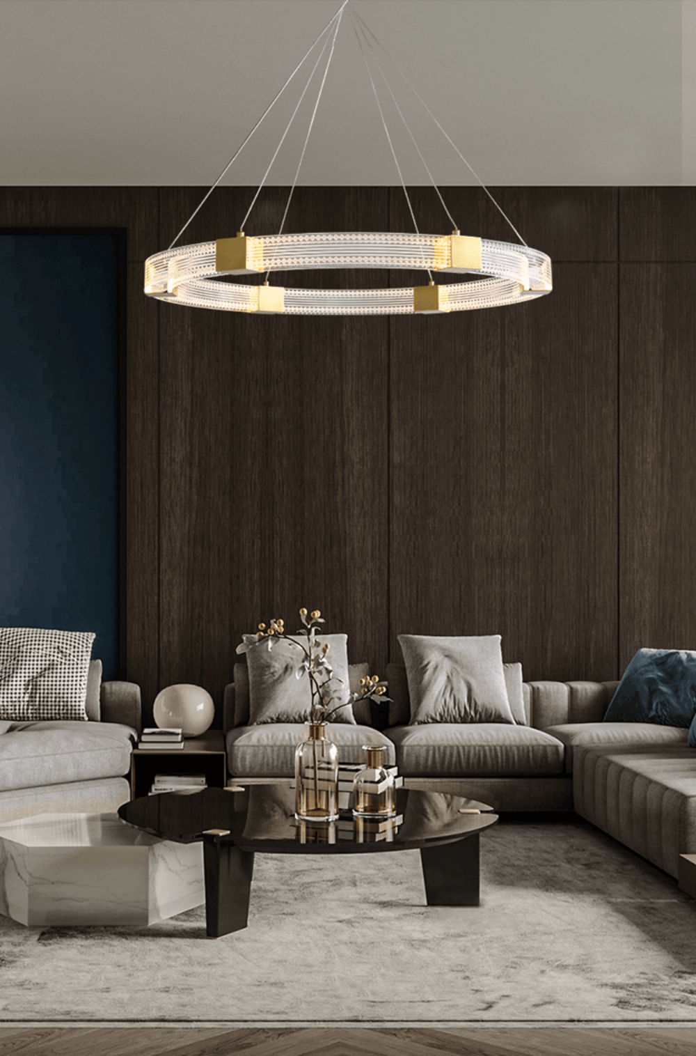 Eurdora moderne minimalistische kroonluchter met LED