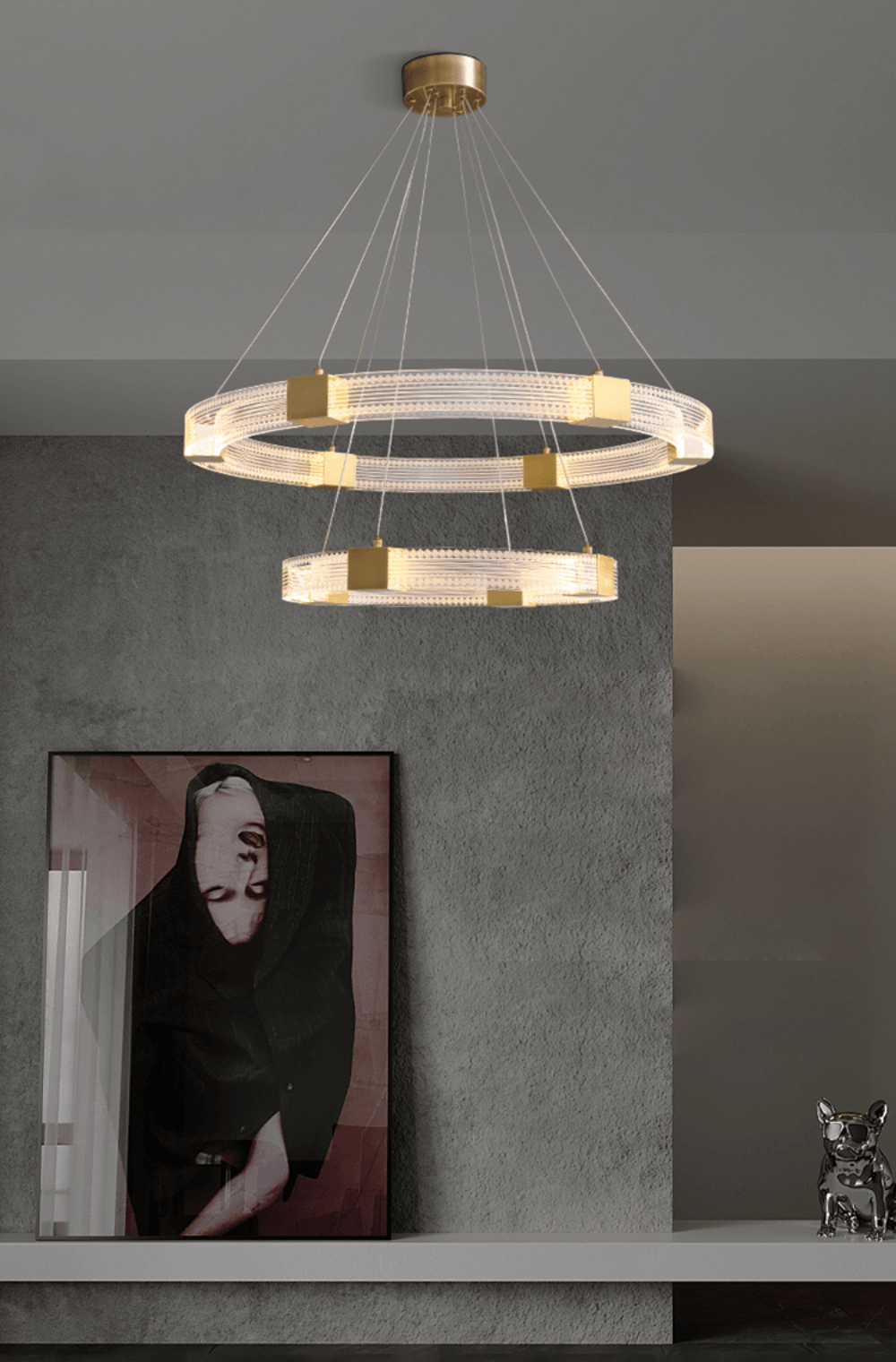 Eurdora moderne minimalistische kroonluchter met LED
