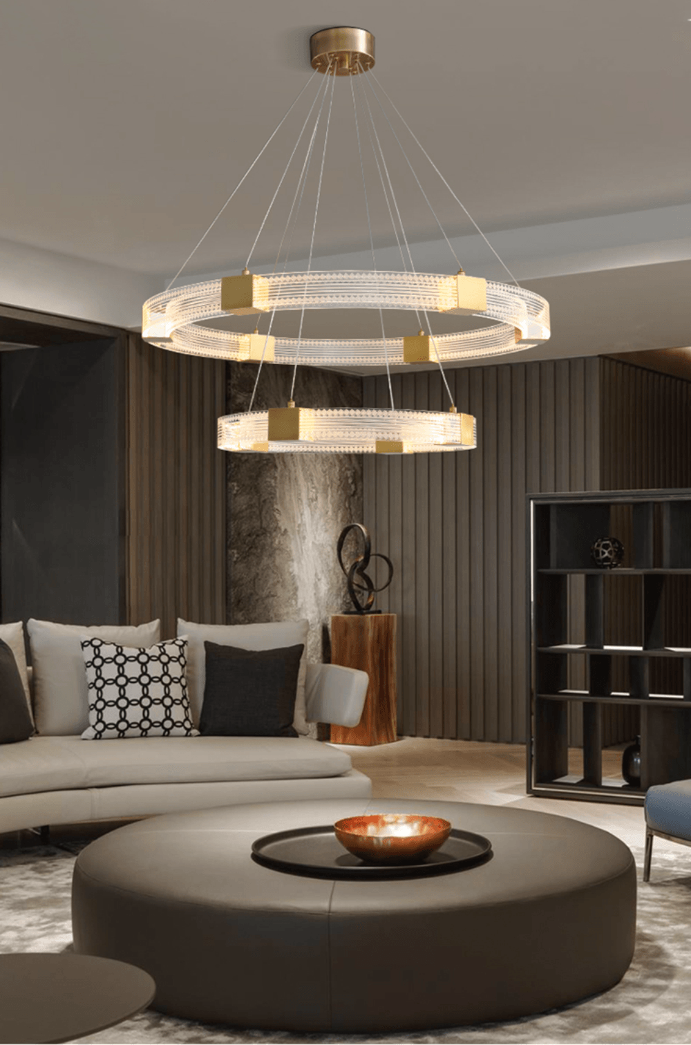 Eurdora moderne minimalistische kroonluchter met LED