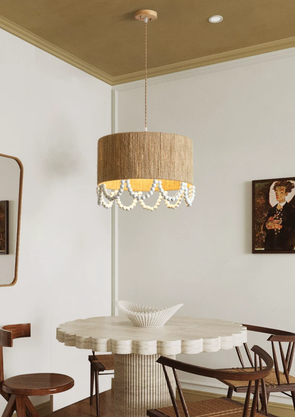 Osberhurst Hanglamp van henneptouw