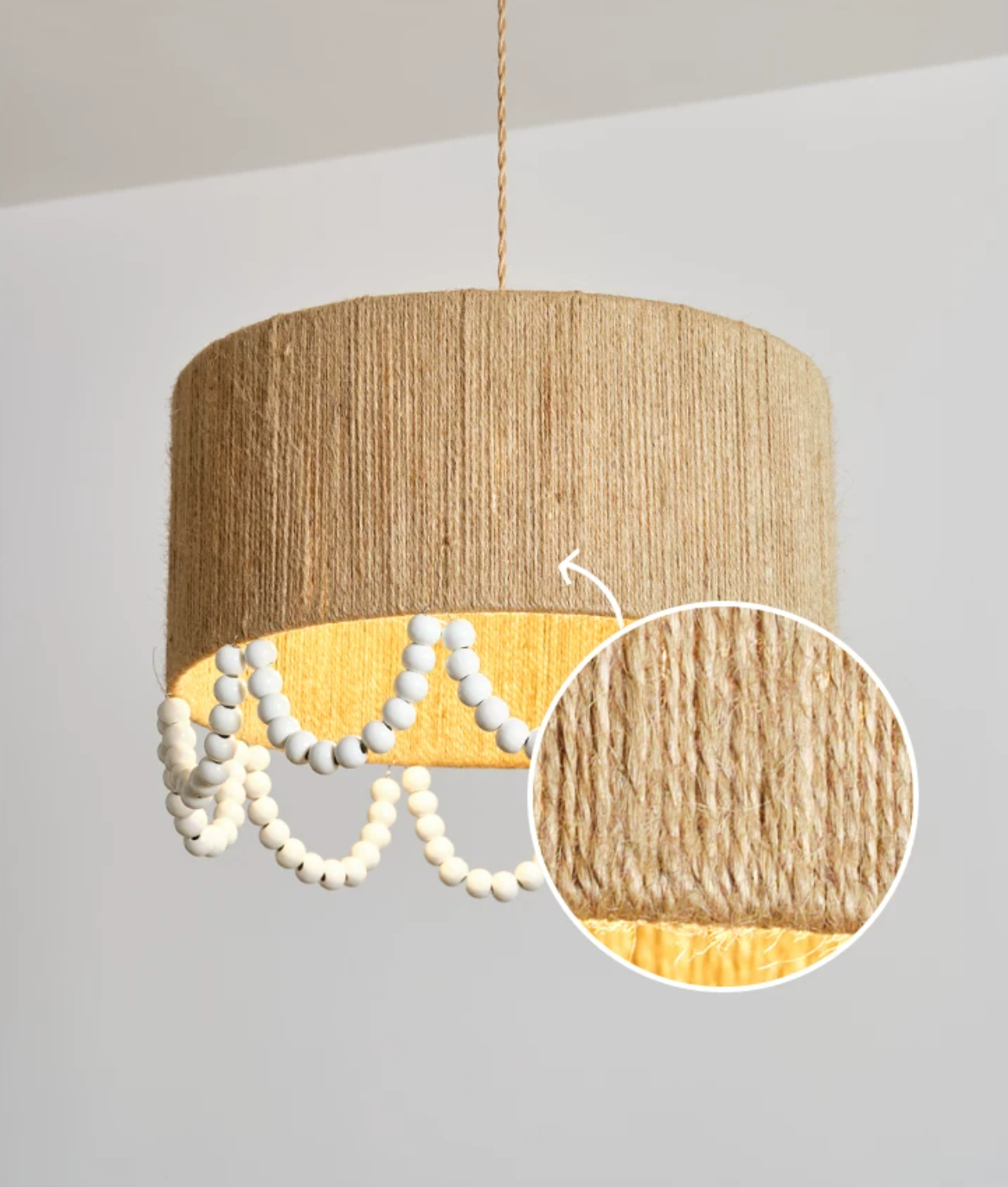 Osberhurst Hanglamp van henneptouw