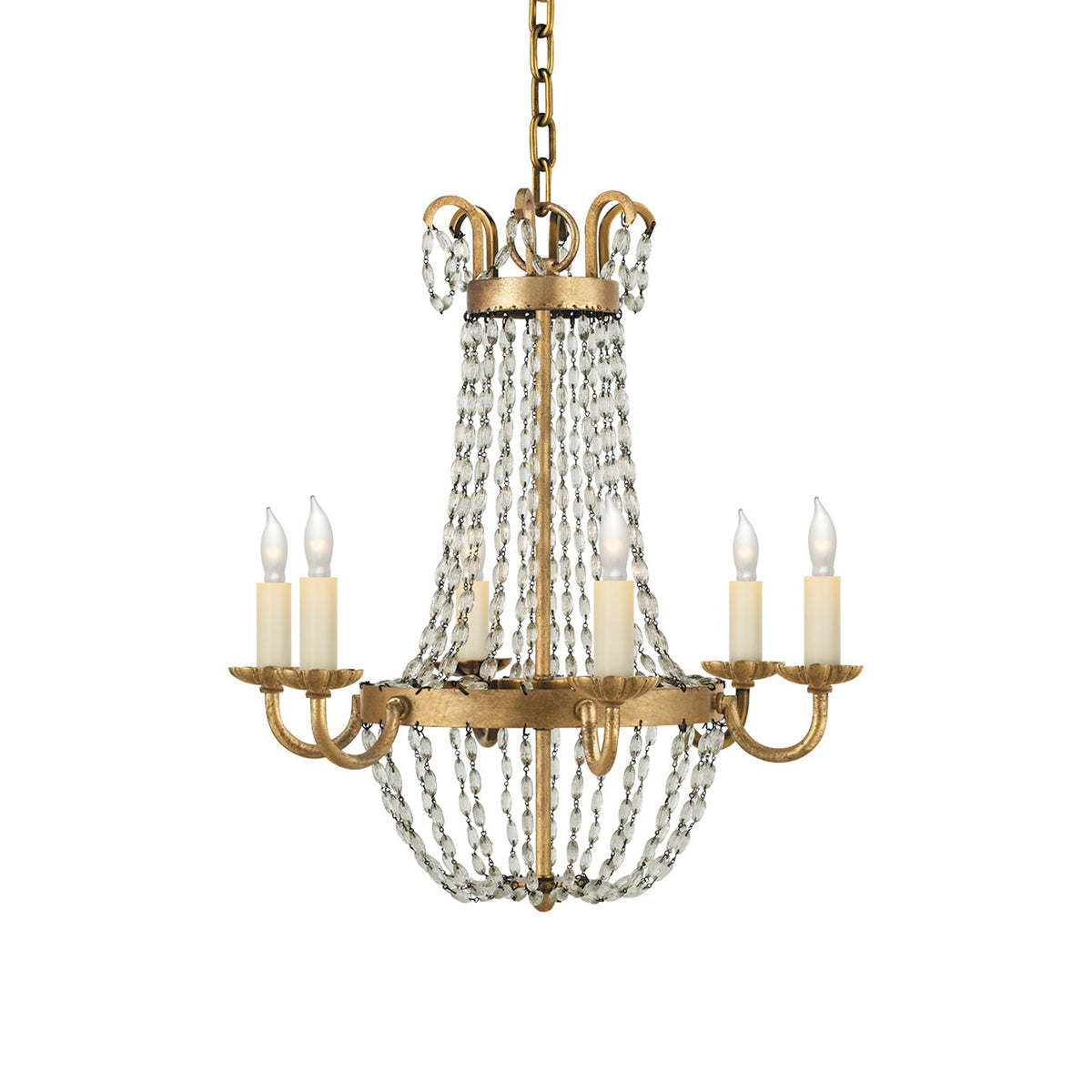 Luxinine Vintage Vloermarkt Kroonluchter met Kristal