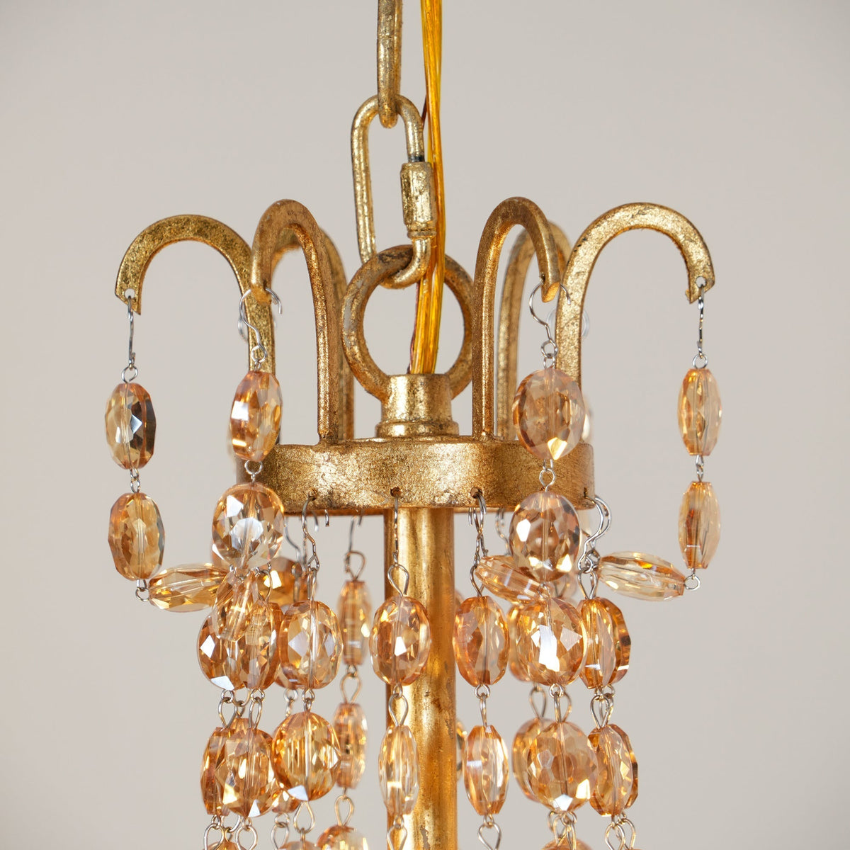 Luxinine Vintage Vloermarkt Kroonluchter met Kristal
