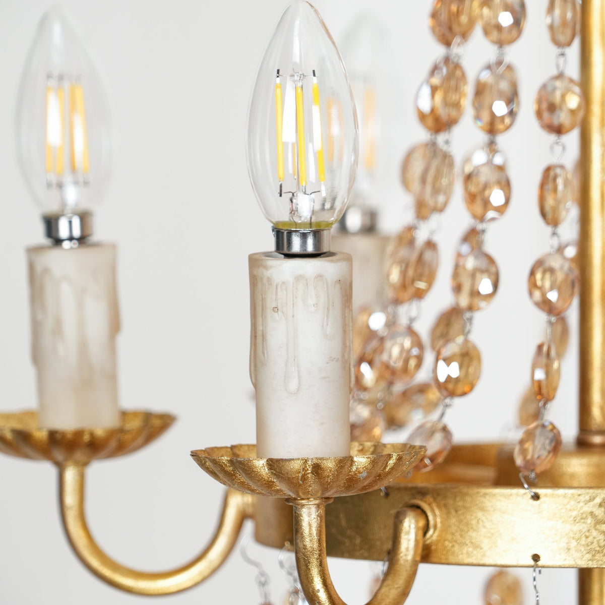 Luxinine Vintage Vloermarkt Kroonluchter met Kristal
