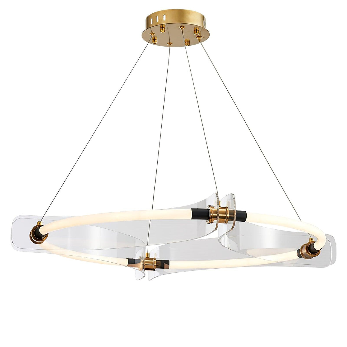 Casanine Kroonluchter Acryl Goud Eetkamer