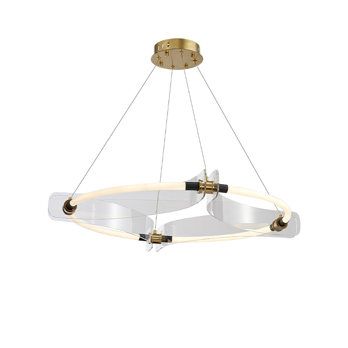 Casanine Kroonluchter Acryl Goud Eetkamer