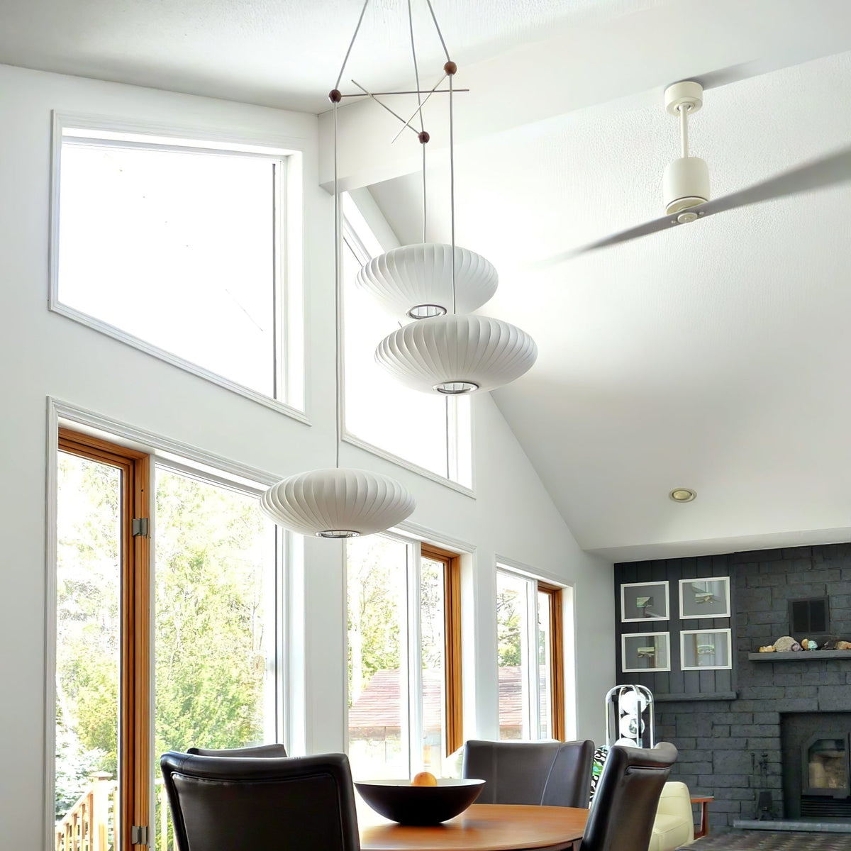 Fisoren Moderne hanglamp van zijde