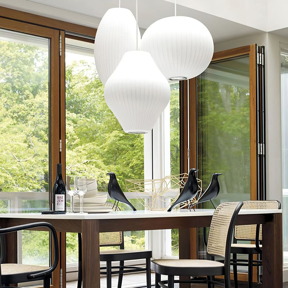 Fisoren Moderne hanglamp van zijde