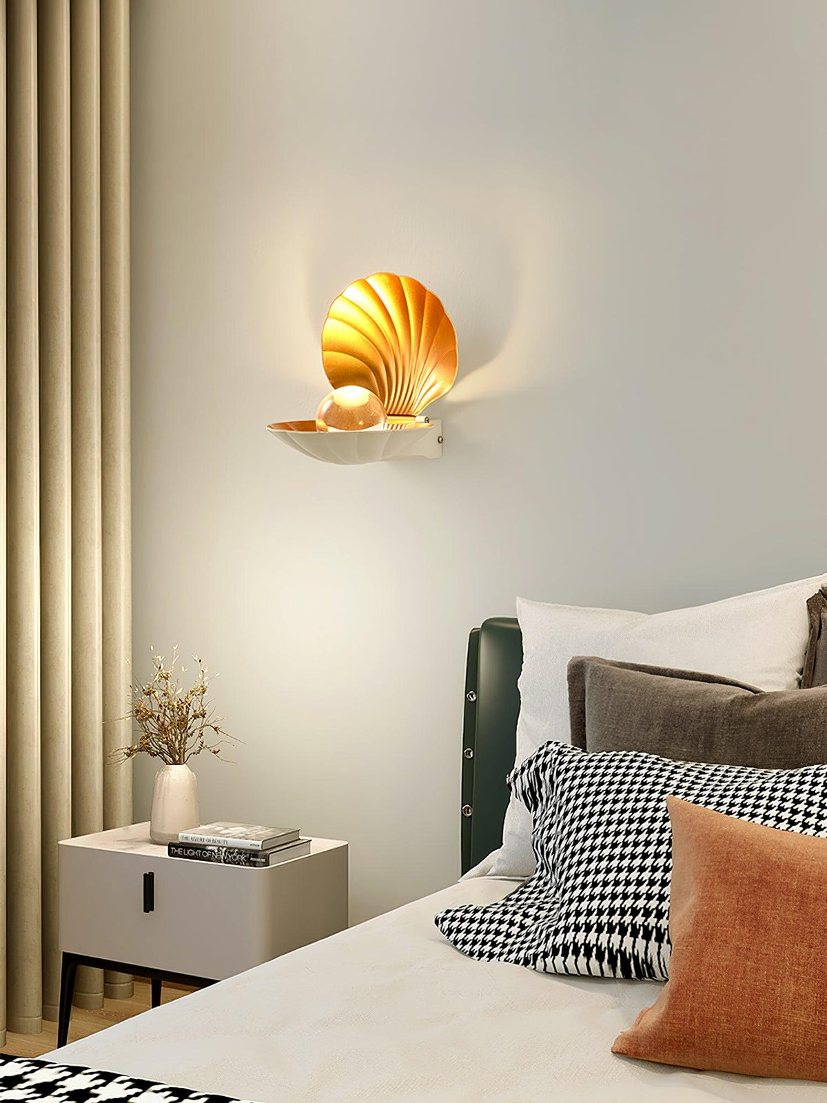 Lumieria wandlamp Pearl Clam