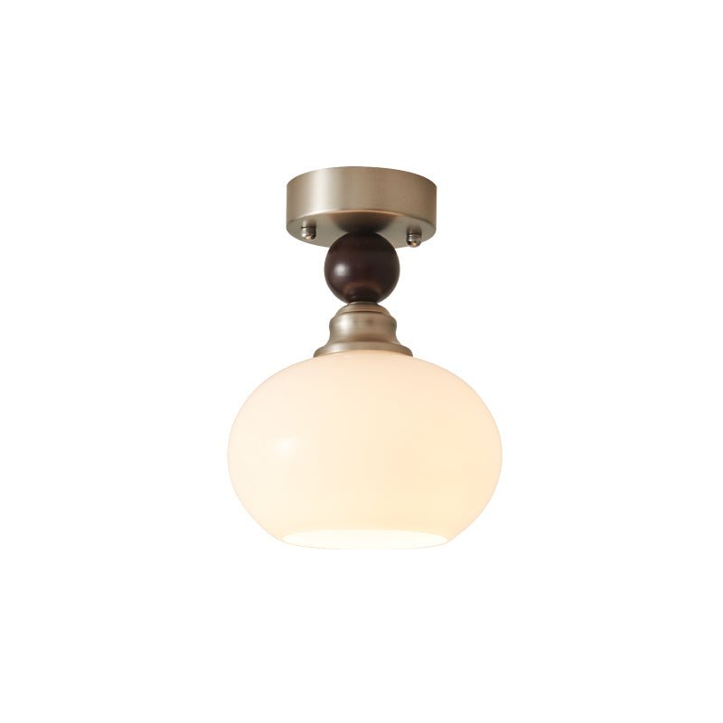 Ivcarila Moderne minimalistische plafondlamp met parelsferen glas