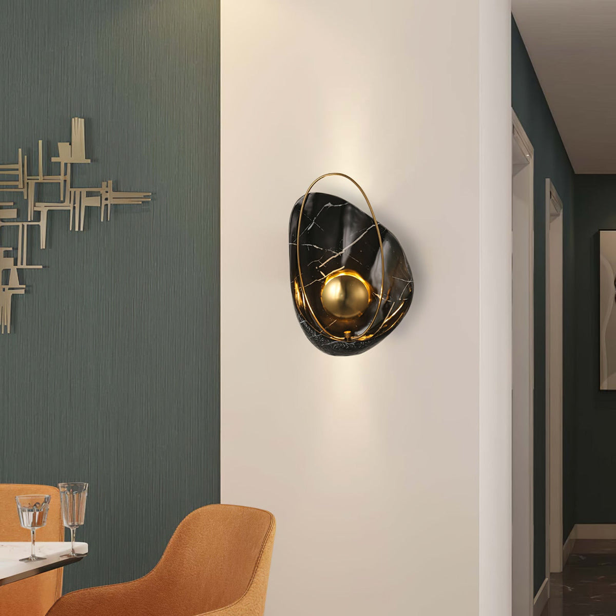 Vethaora Premium Noordse kunst Pearl hars wandlamp