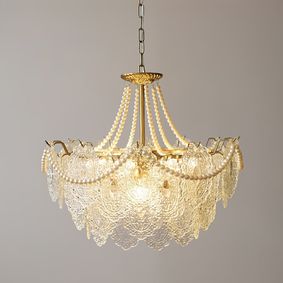 Eirivaine kroonluchter met glas