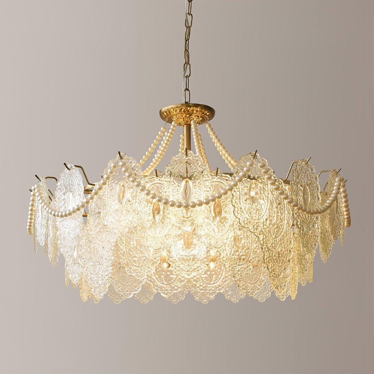 Eirivaine kroonluchter met glas