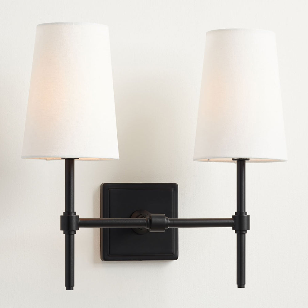 Vicarara Vintage Industrial messing Textiel wandlamp
