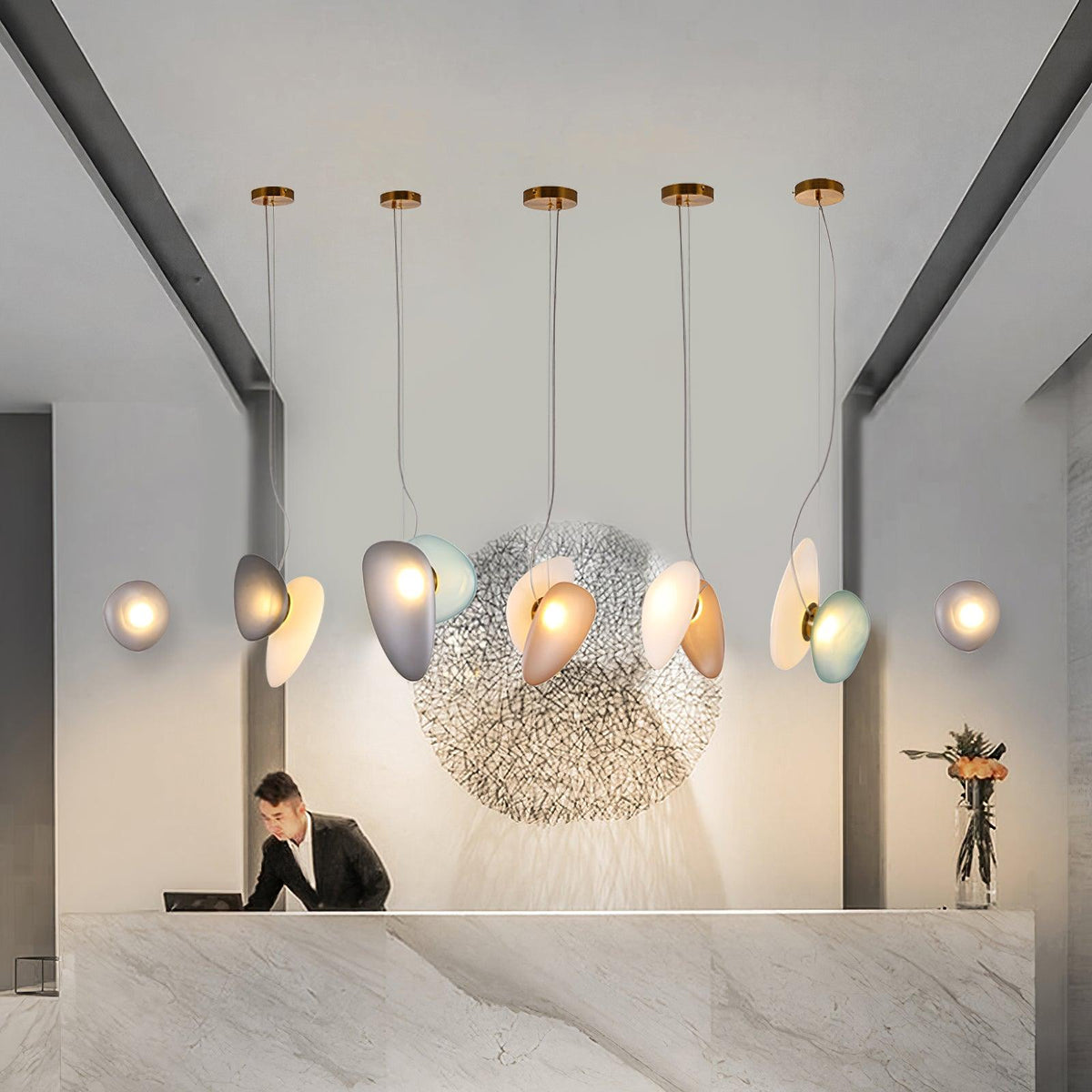 Mervan matglas hanglamp
