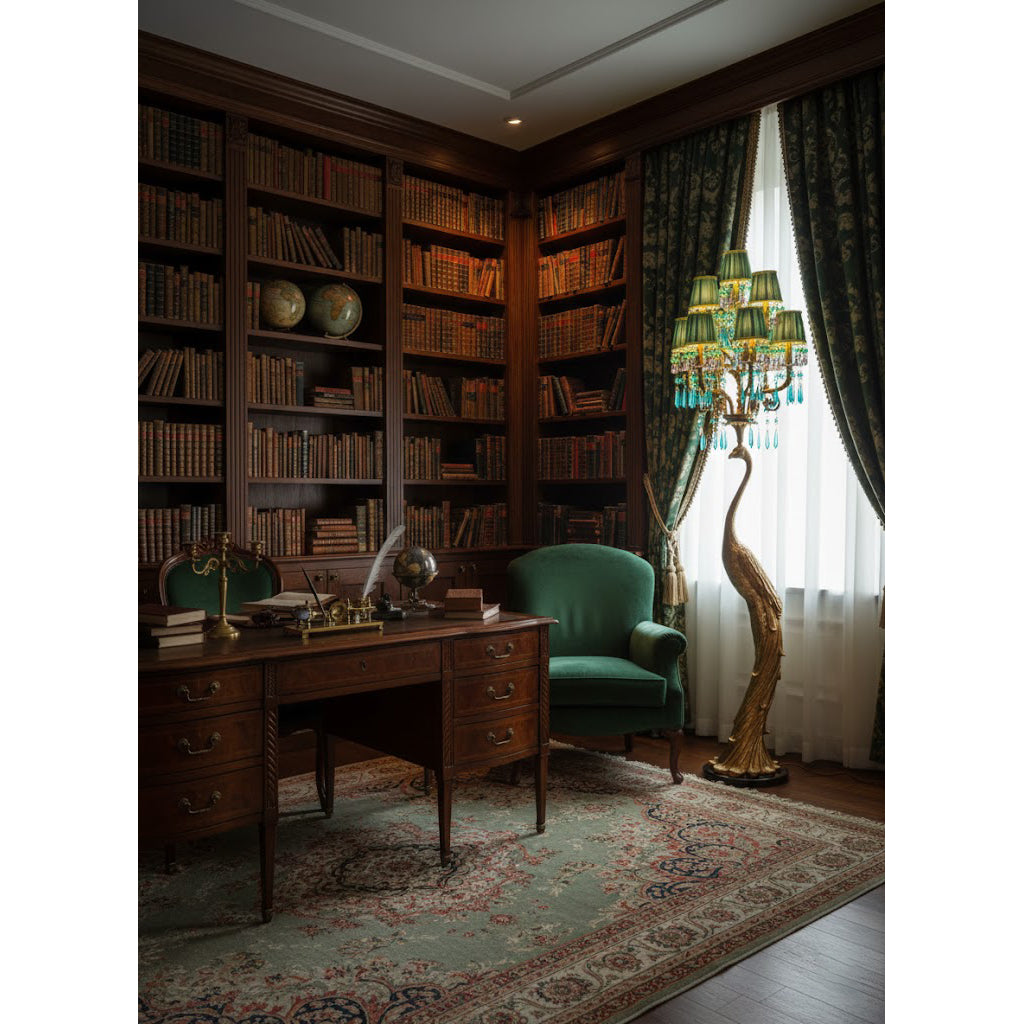 Pavona vloerlamp & groen