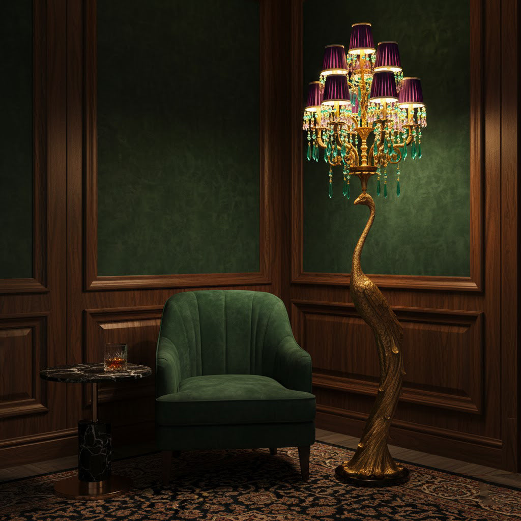 Pavona vloerlamp & groen