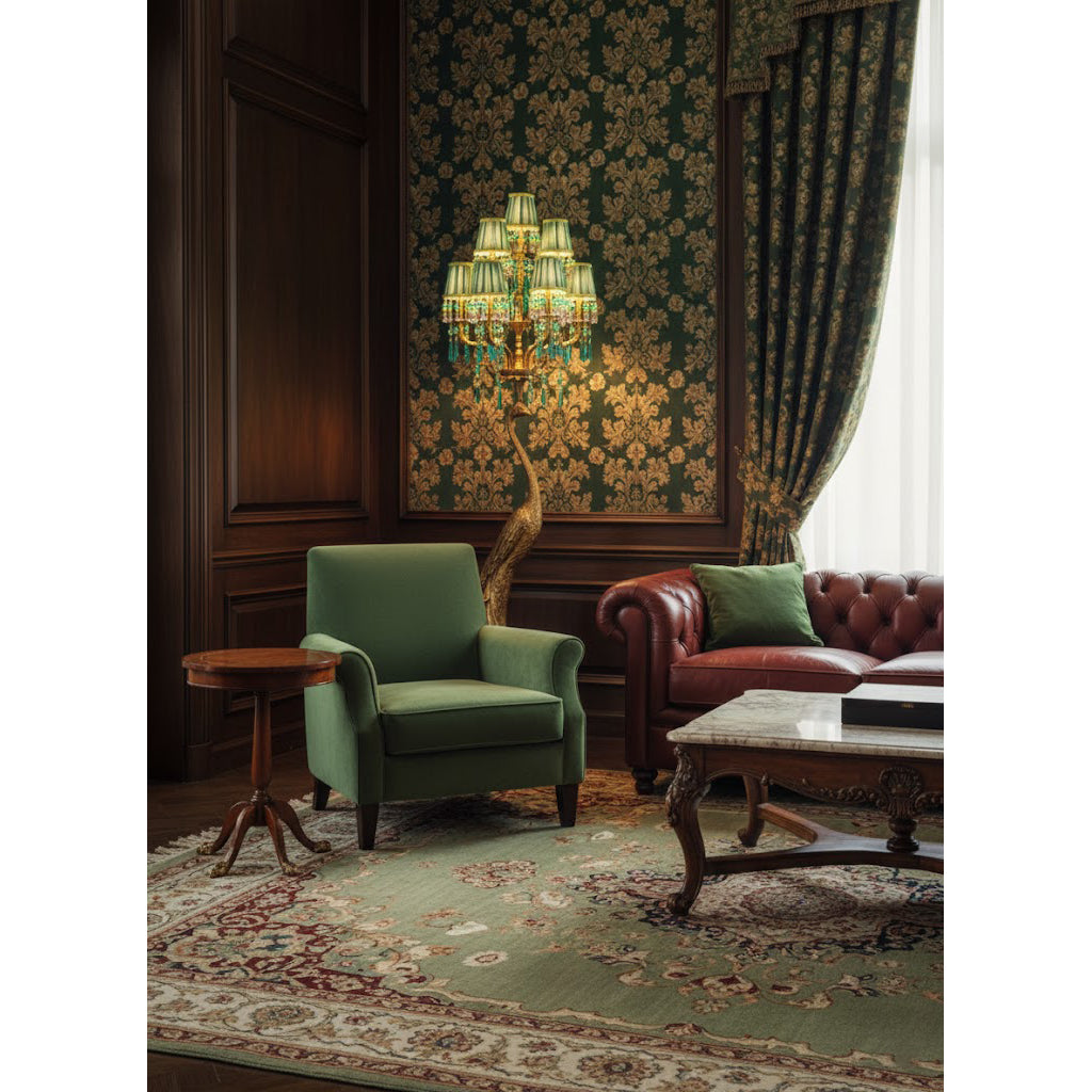 Pavona vloerlamp & groen