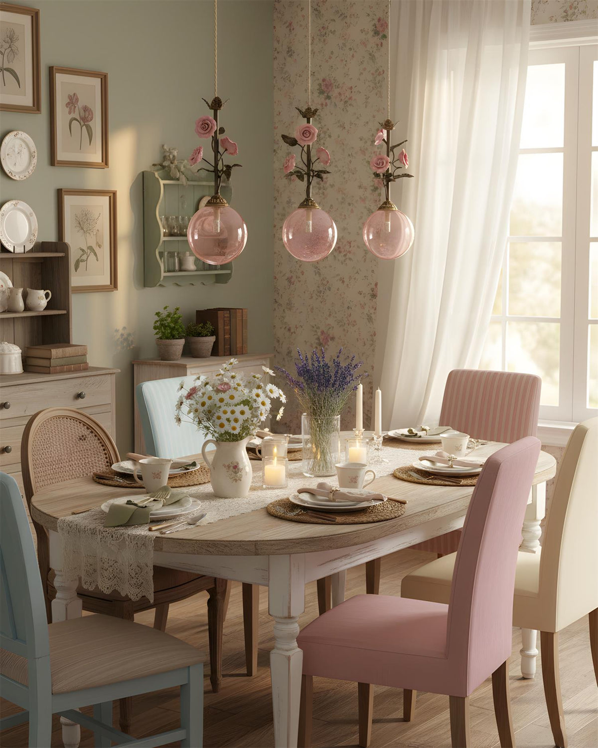 Mirerelia hanglamp roze
