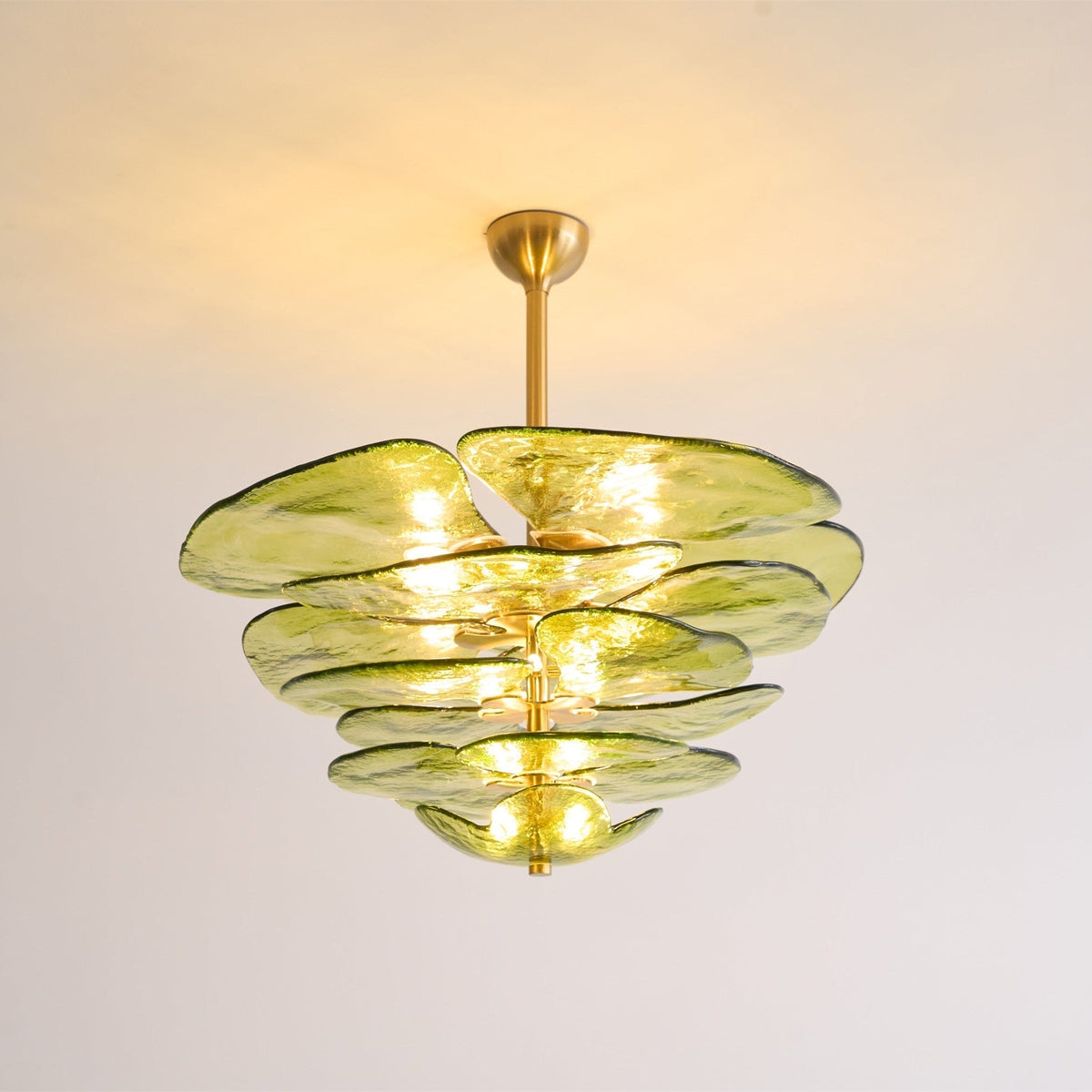 Crivs Kroonluchter Goud Murano-glas Bloemblaadjes Luxe