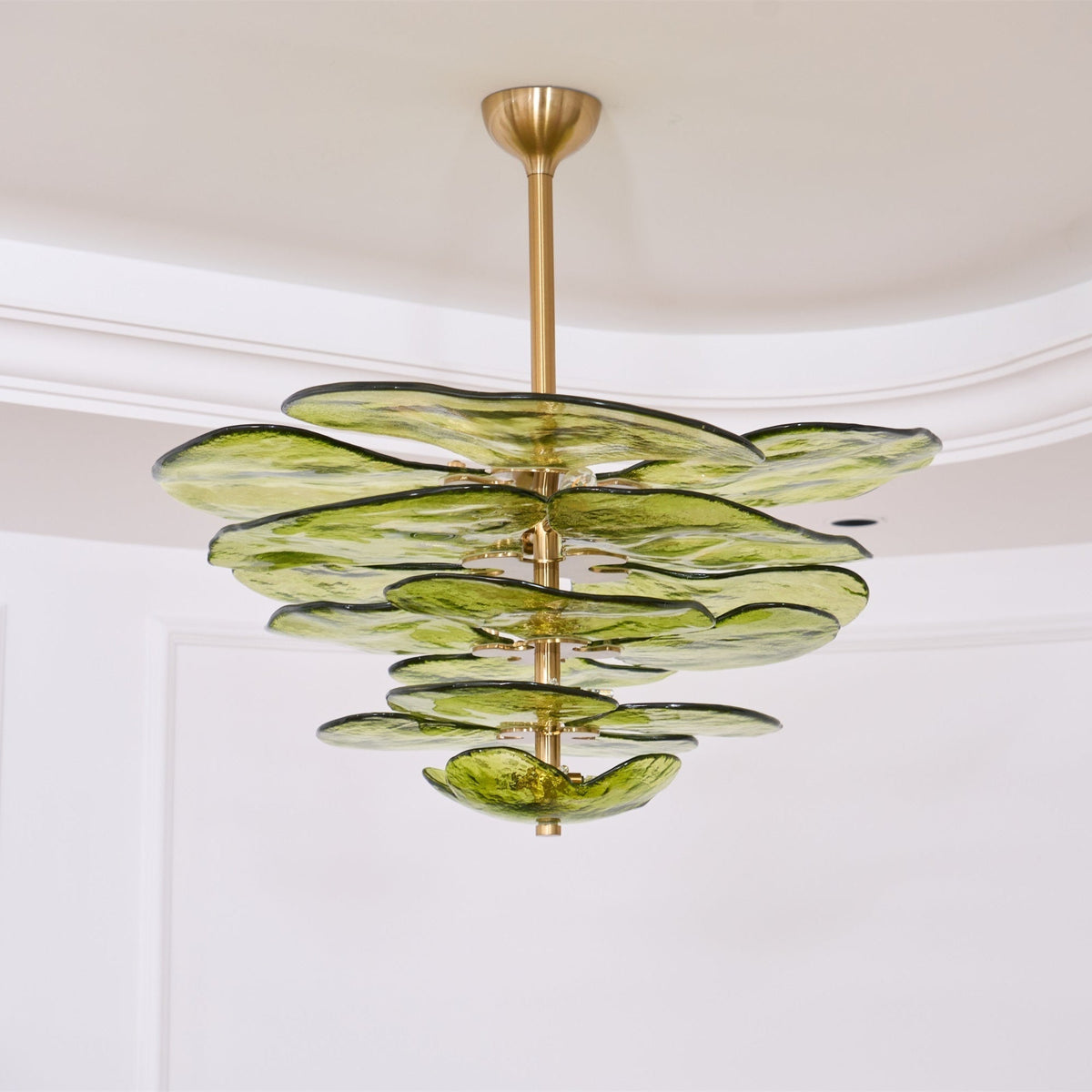 Crivs Kroonluchter Goud Murano-glas Bloemblaadjes Luxe