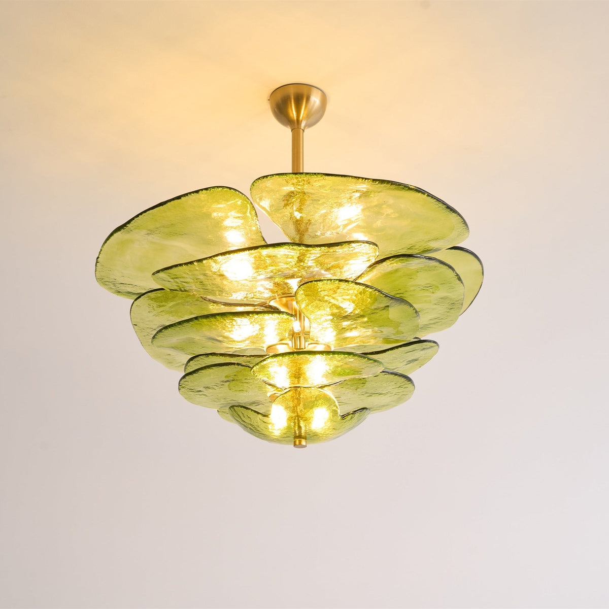 Crivs Kroonluchter Goud Murano-glas Bloemblaadjes Luxe