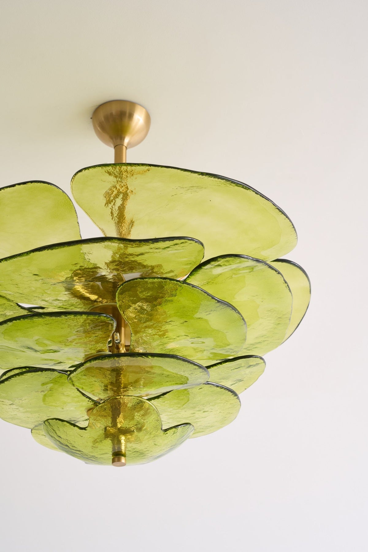 Crivs Kroonluchter Goud Murano-glas Bloemblaadjes Luxe