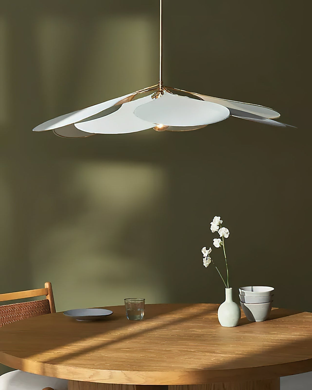 Sothyn hanglamp met bloemenmotief in stof
