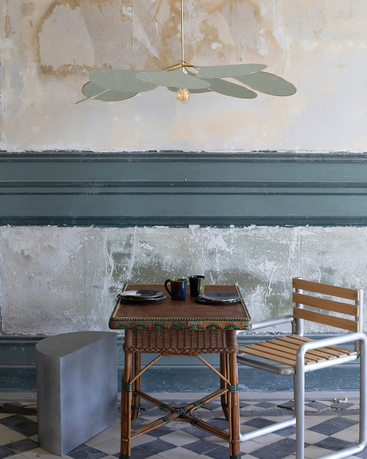 Sothyn hanglamp met bloemenmotief in stof