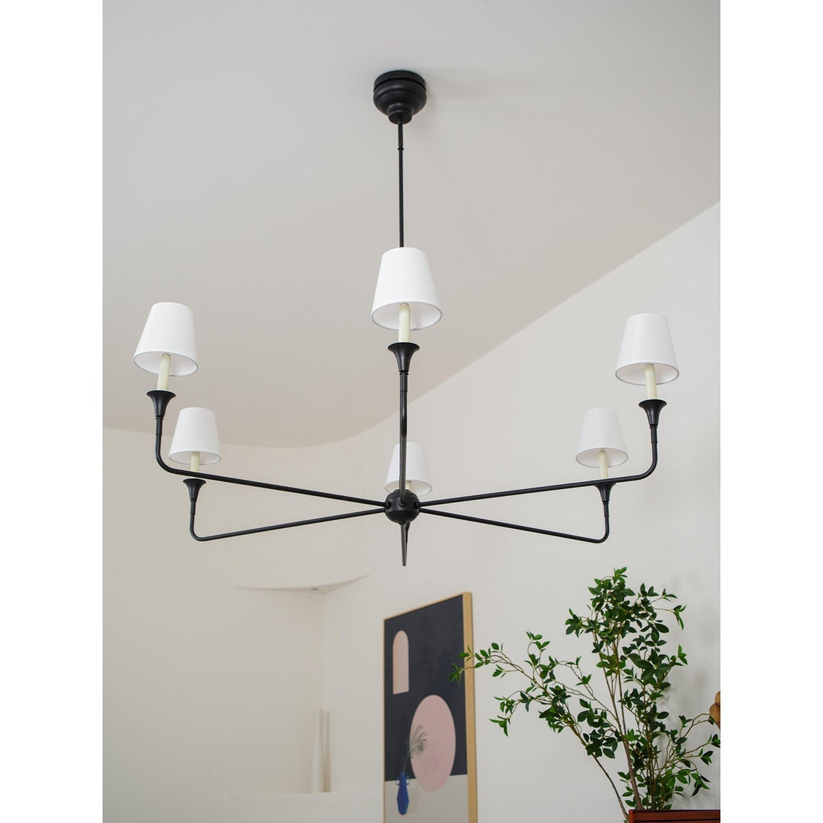 Arthaila Vintage Industrial Grote Stoffen Kroonluchter