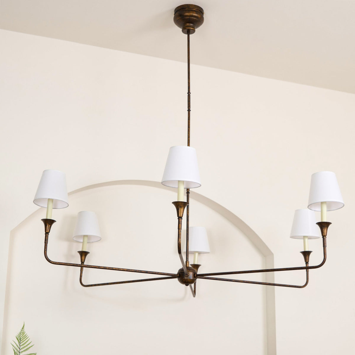 Arthaila Vintage Industrial Grote Stoffen Kroonluchter