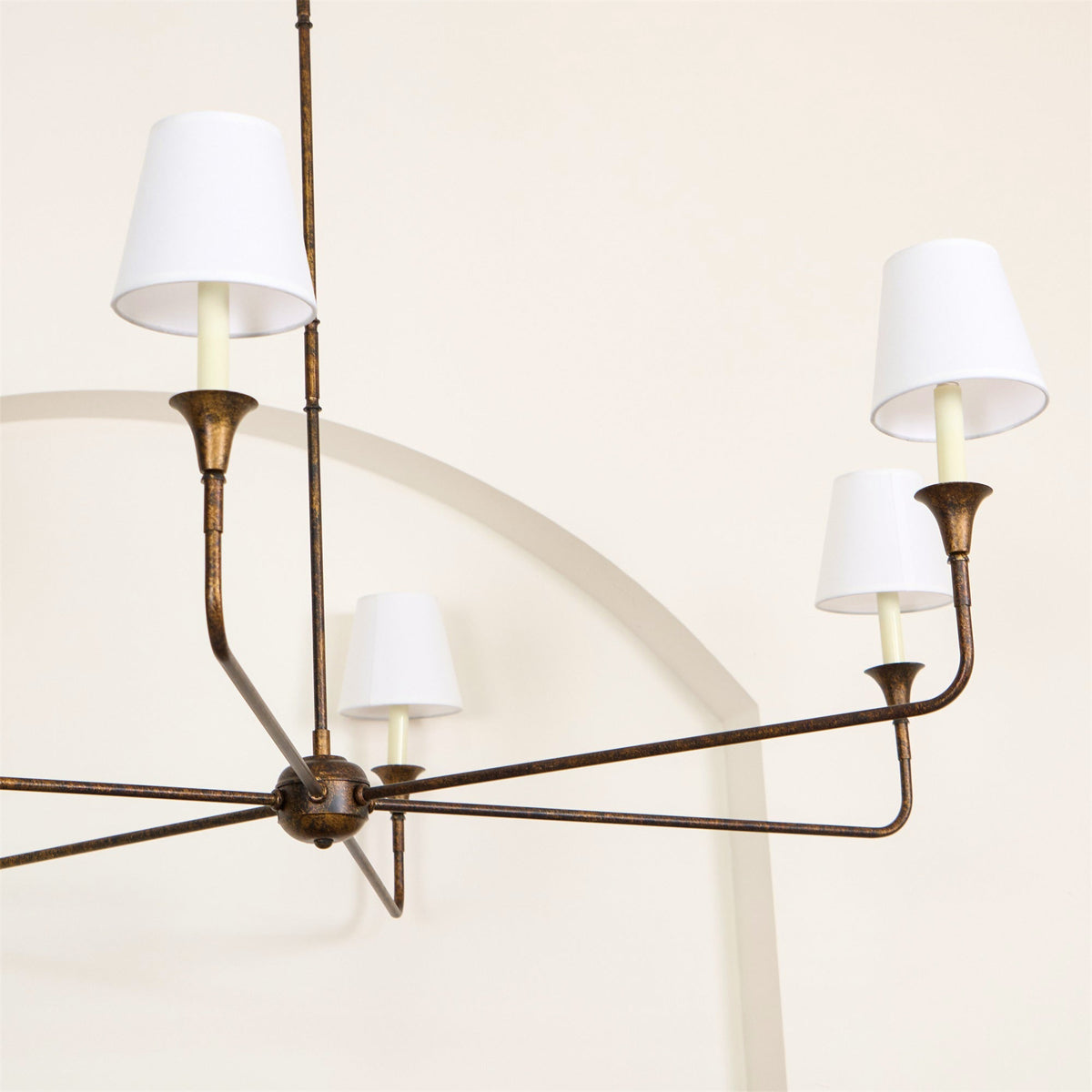 Arthaila Vintage Industrial Grote Stoffen Kroonluchter