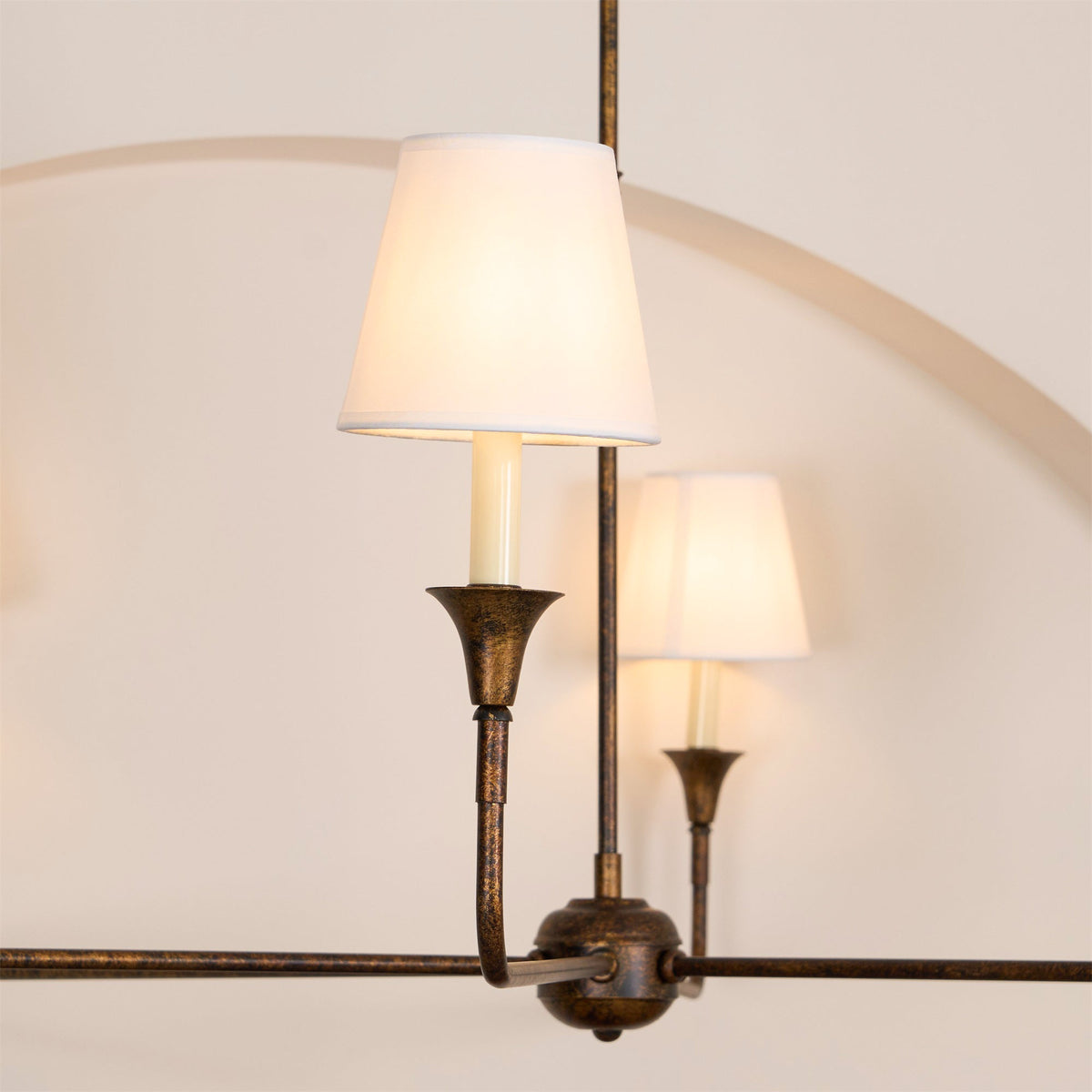 Lioroelia hanglamp zwart kaars afgeplat