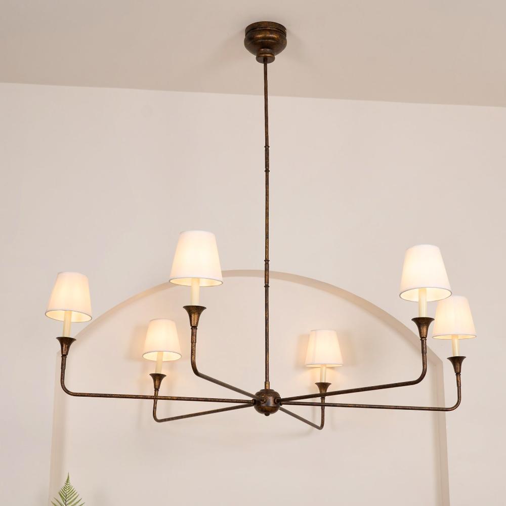 Arthaila Vintage Industrial Grote Stoffen Kroonluchter
