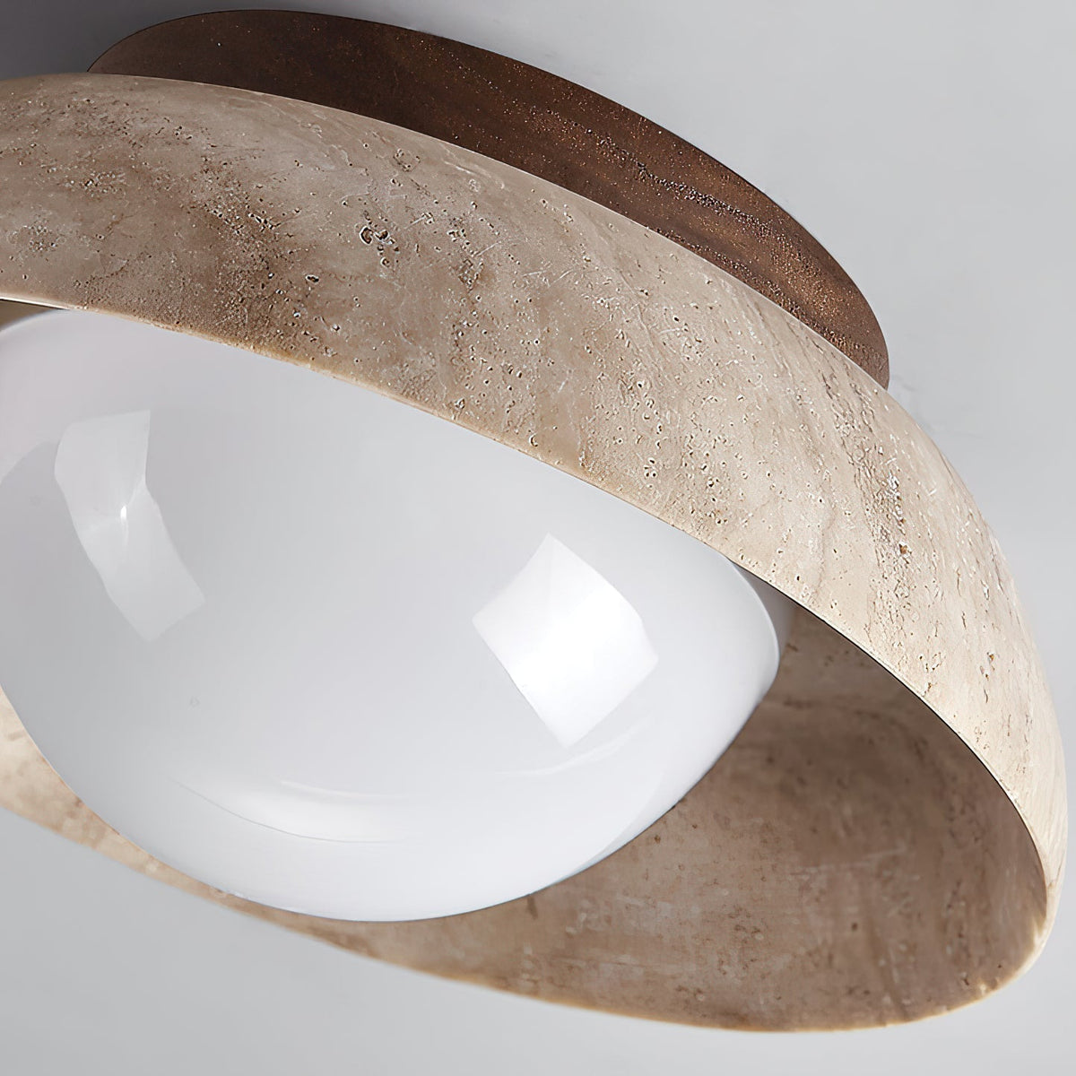 Cuvela travertin plafondlamp