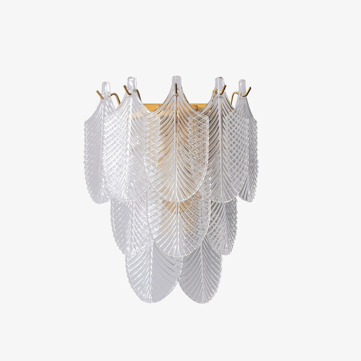 Celoaine wandlamp messing Murano glas