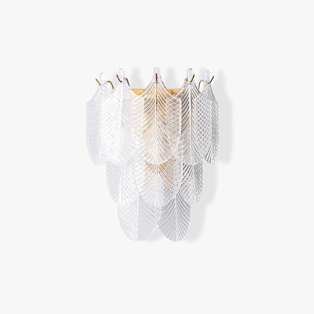 Celoaine wandlamp messing Murano glas