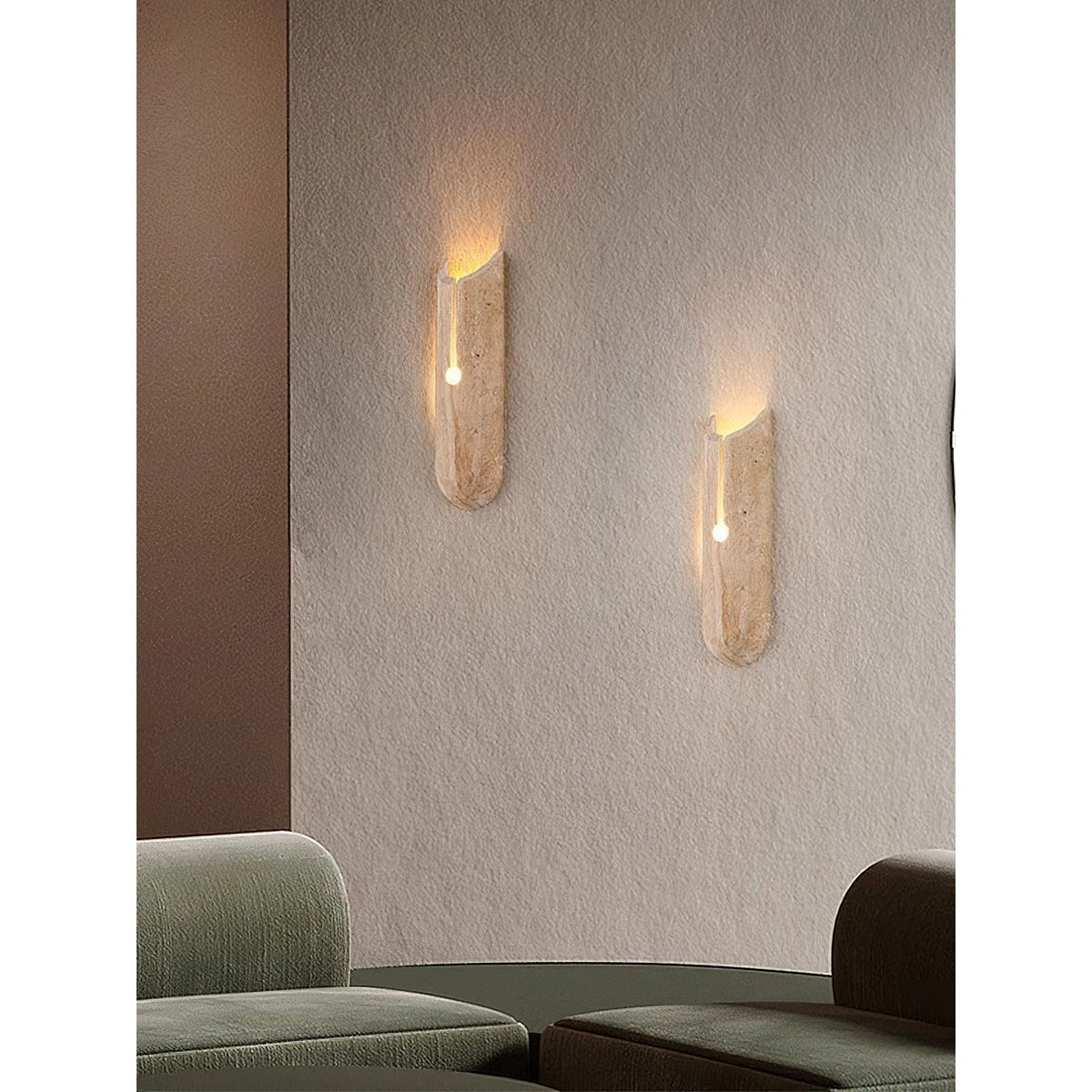 Olnorila travertin wandlamp