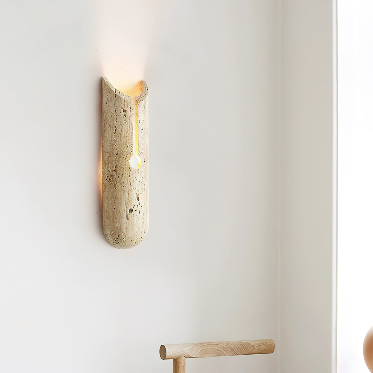 Olnorila travertin wandlamp