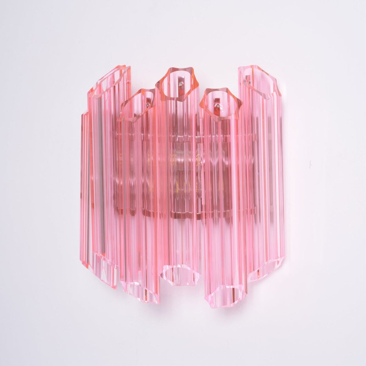Aurora wandlamp Roze Murano-glasbuis
