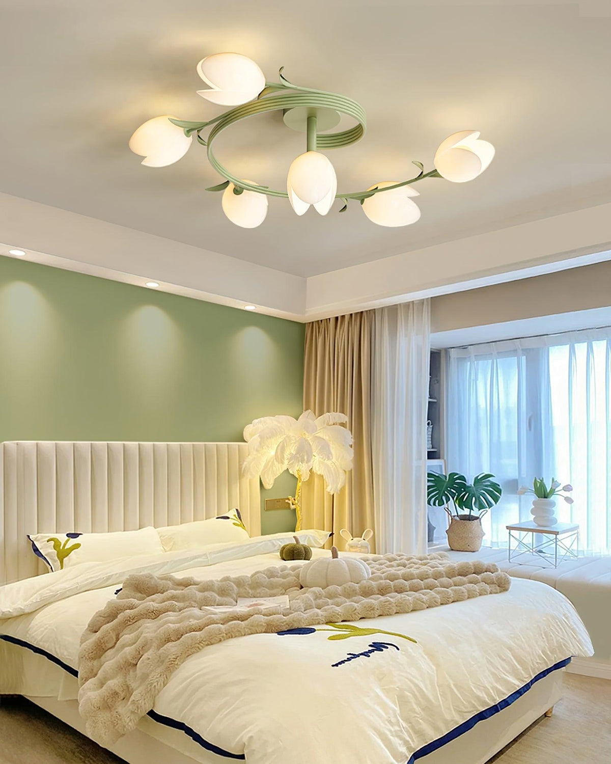 Lumuel 6-Light Tulip plafondlamp
